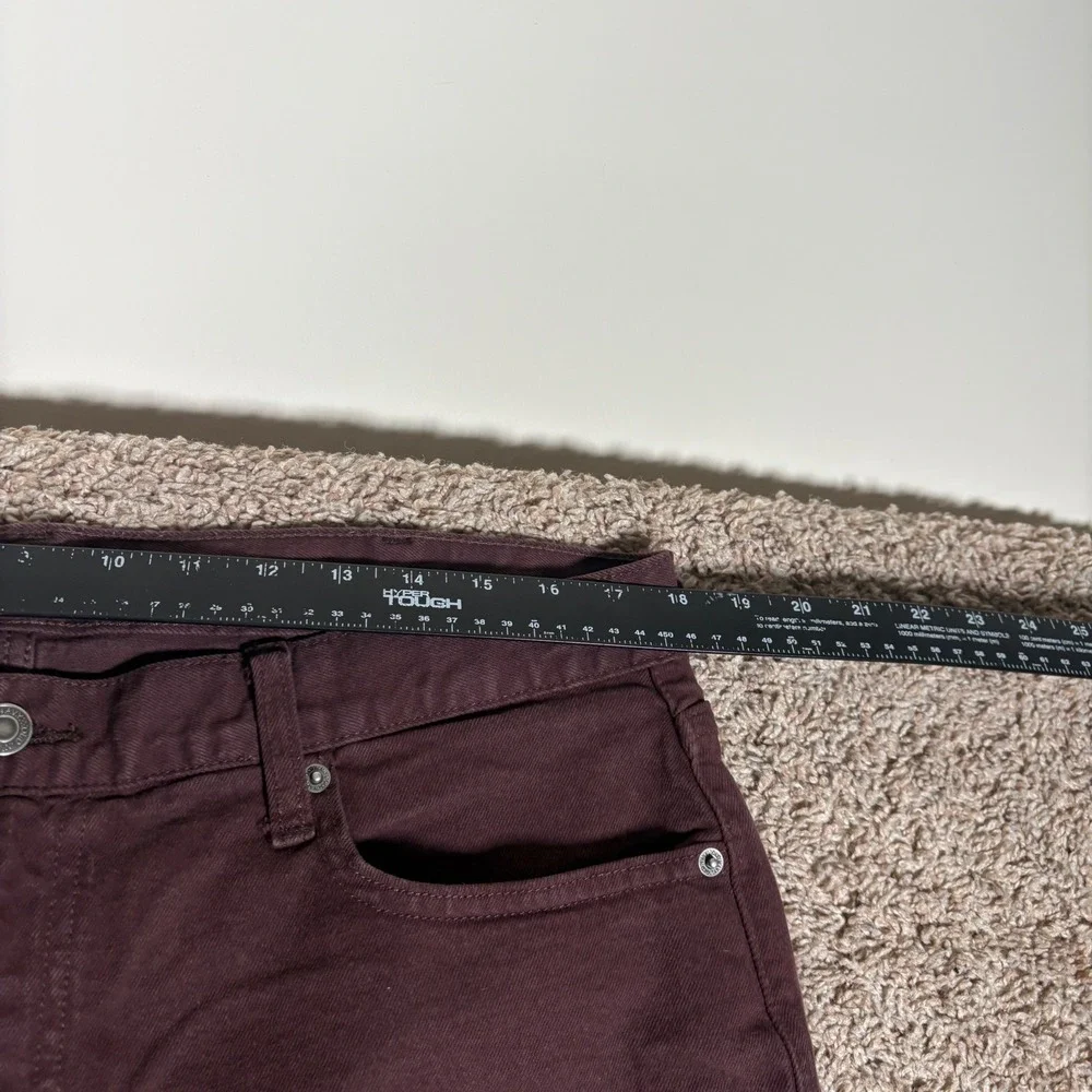 Old Navy Slim Built-In Flex Burgundy Jeans Mens Size 38x32 - Picture 3 of 9